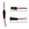 UTSAUTO 2 Pin Way Waterproof Electrical Connector Wire Harness 16 AWG Marine For Car, Truck, Boat, And Other Wire Connections 5 Pack