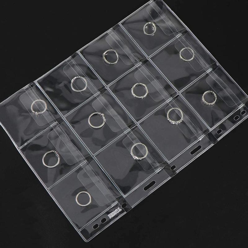 Coin Collection Organizer Page 10 Sheets Coins Insert Pages with 120 Pockets Standard 9 Hole for Coin Album Currency Stamp