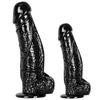 8.5cm Oversized Super Long Thick Simulation Fake Big Penis Ashes Anal Plug Backyard Chrysanthemum Toy Dildo