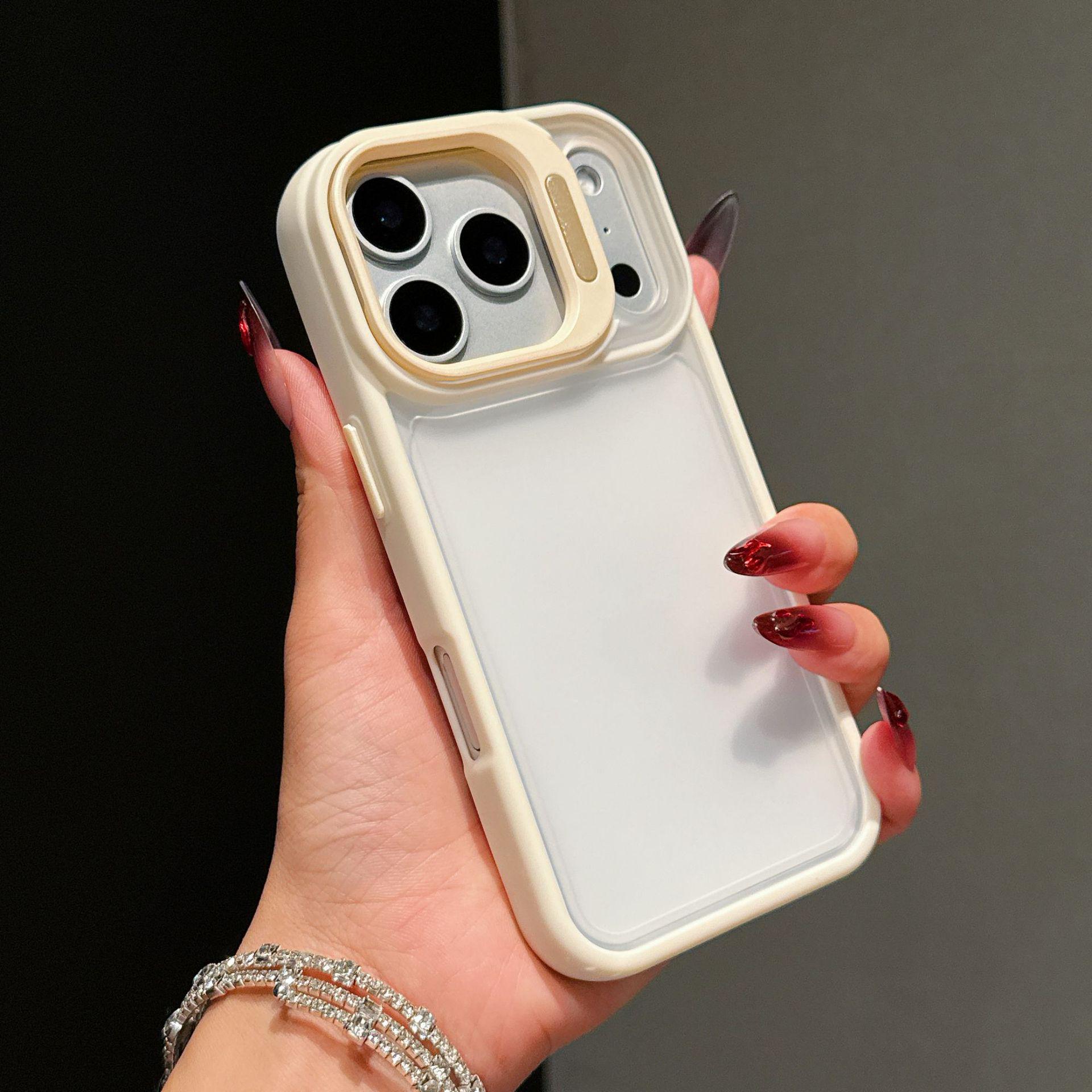 

Apple 17PROMAX Matte Phone Case: Large Holes, Hidden Lens Bracket, Simple Protective Design iPhone 13