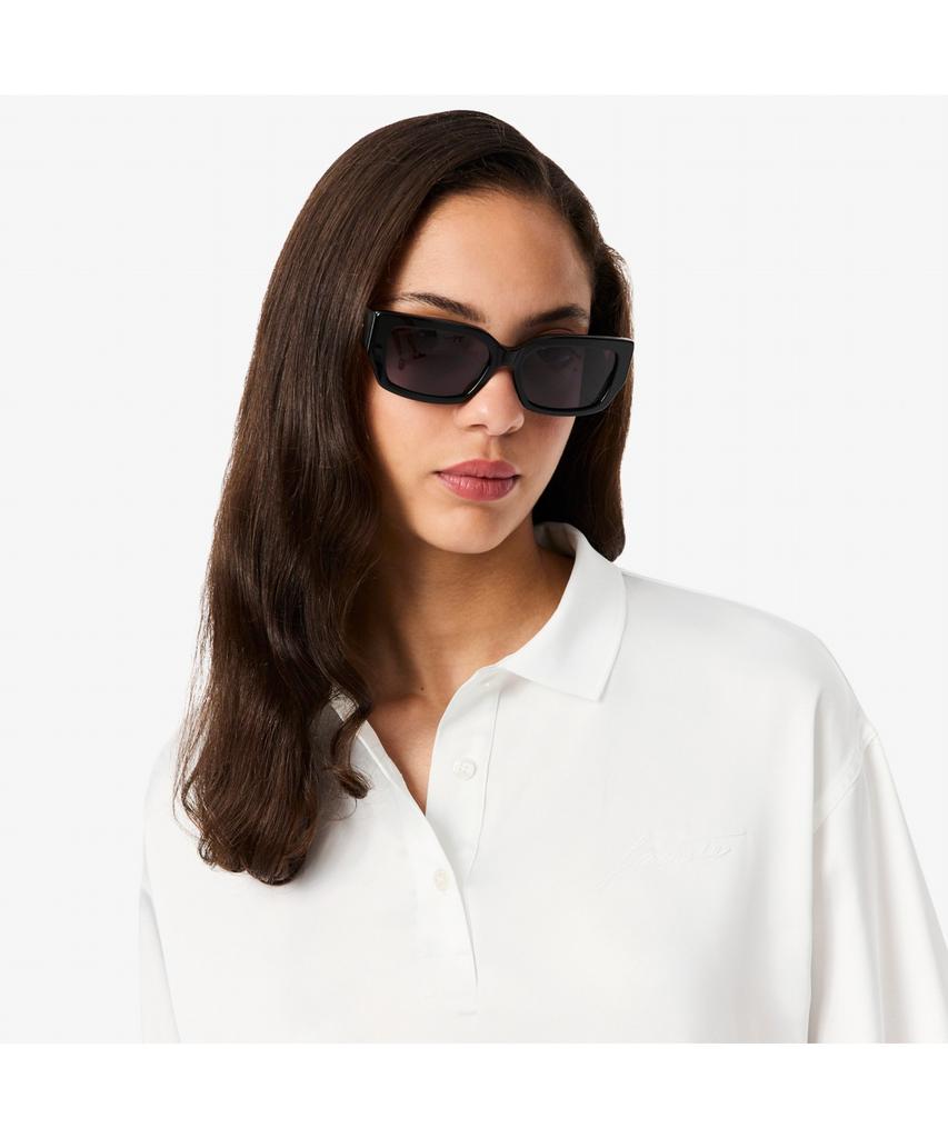LACOSTE Women'S Fluid Long Sleeve Polo Top Cf5442-55N 70V
