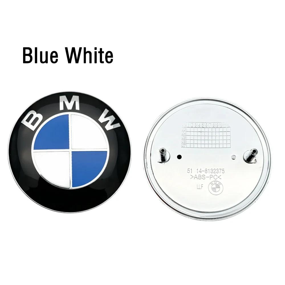 For BMW Series EInterior Mouldings 3D ABS 74mm 82mm BMW Emblem Car Front Hood Badge Rear Logo For BMW E46 E39 E90 E91 E92 E60 E87 E30 E34 E36 G2