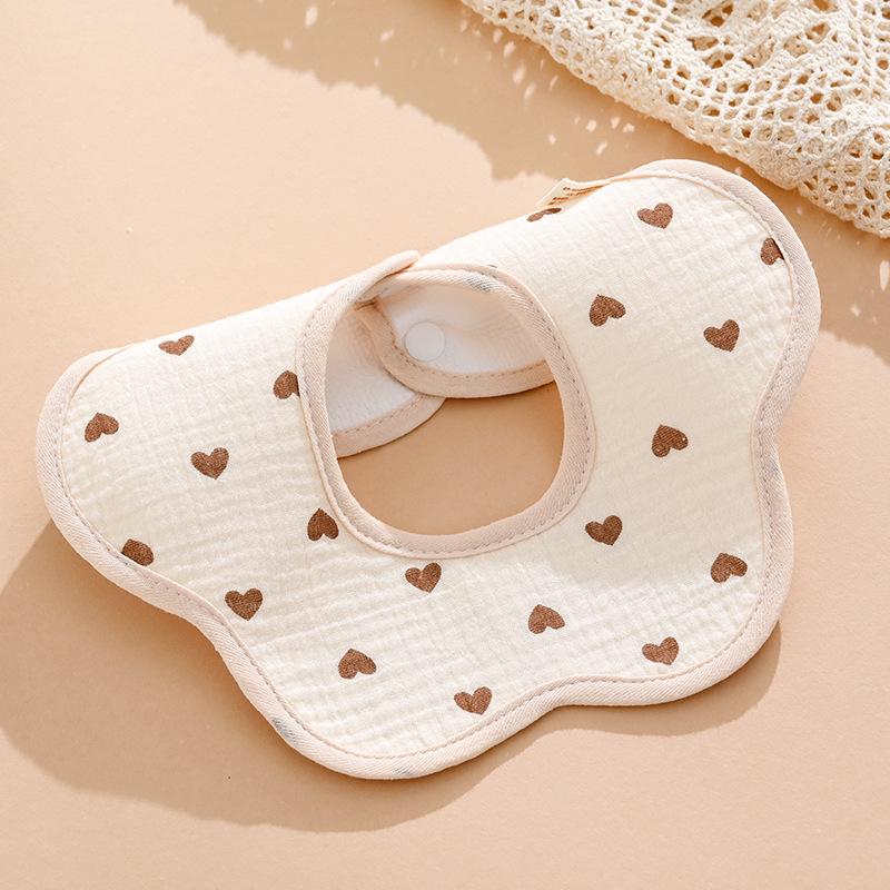 Pure Cotton Waterproof Baby Bibs for Boys - Newborn Feeding Drool Bibs