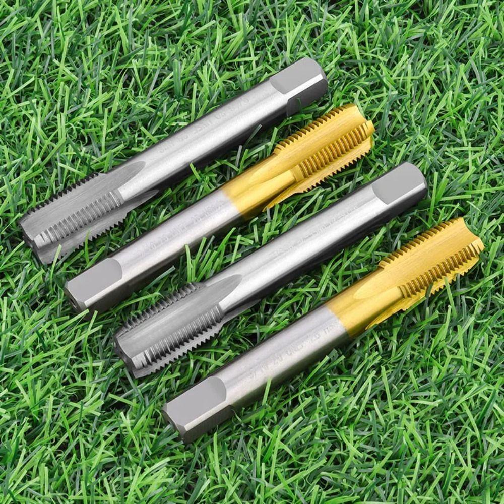 High Speed Steel HSS Spiral Threading Tap Silver Gold Metric Screw Taps