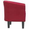 VidaXL Fauteuil Cabriolet, Chaise avec Accoudoirs, Canapé avec Dossier, Siège Rembourré, Meuble de Salon Chambre Bureau, 356427