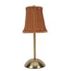 Vintage Rattan Table Lamp LED Dimmable 3 Color Temperatures Rechargeable Cordless Bedside Lamp for Bedroom Living Room