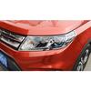 For Suzuki Vitara 2016 2017 2018   Car Front Head Light Lamp Detector Frame Stick ABS Chrome Trim Cover Molding Part