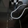 Light Luxury Niche High-end Shijia Pearl Bow Pendant Necklace Women's New Temperament Beaded Collarbone Chain Neck Chain
