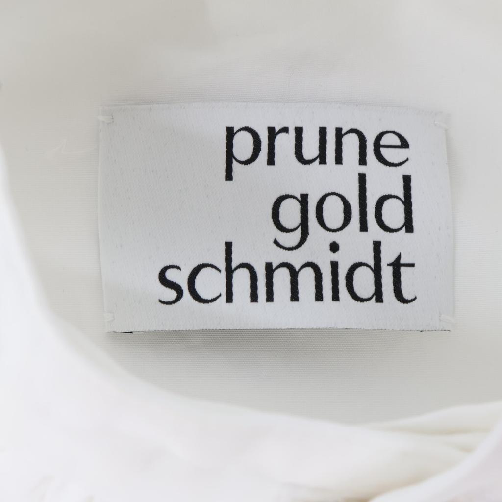 PRUNE GOLD SCHMIDT White PGICOSHI008J Front button frill shirt tops 36 whiteUsed