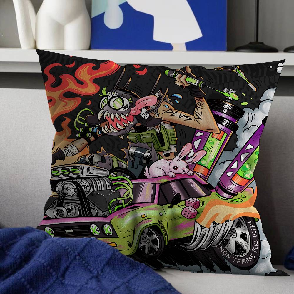 RRat Fink Pillow Cover for Bedroom Room and Living Room Sofa Decorative Cushion Cover