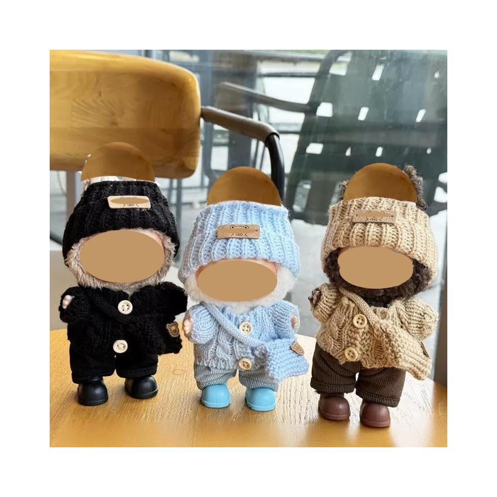 HXLGR Doll Fashion Set for 15-17cm Dolls with Clothing and Accessories, Includes 5 Outfits, Excludes Shoes and Headphones