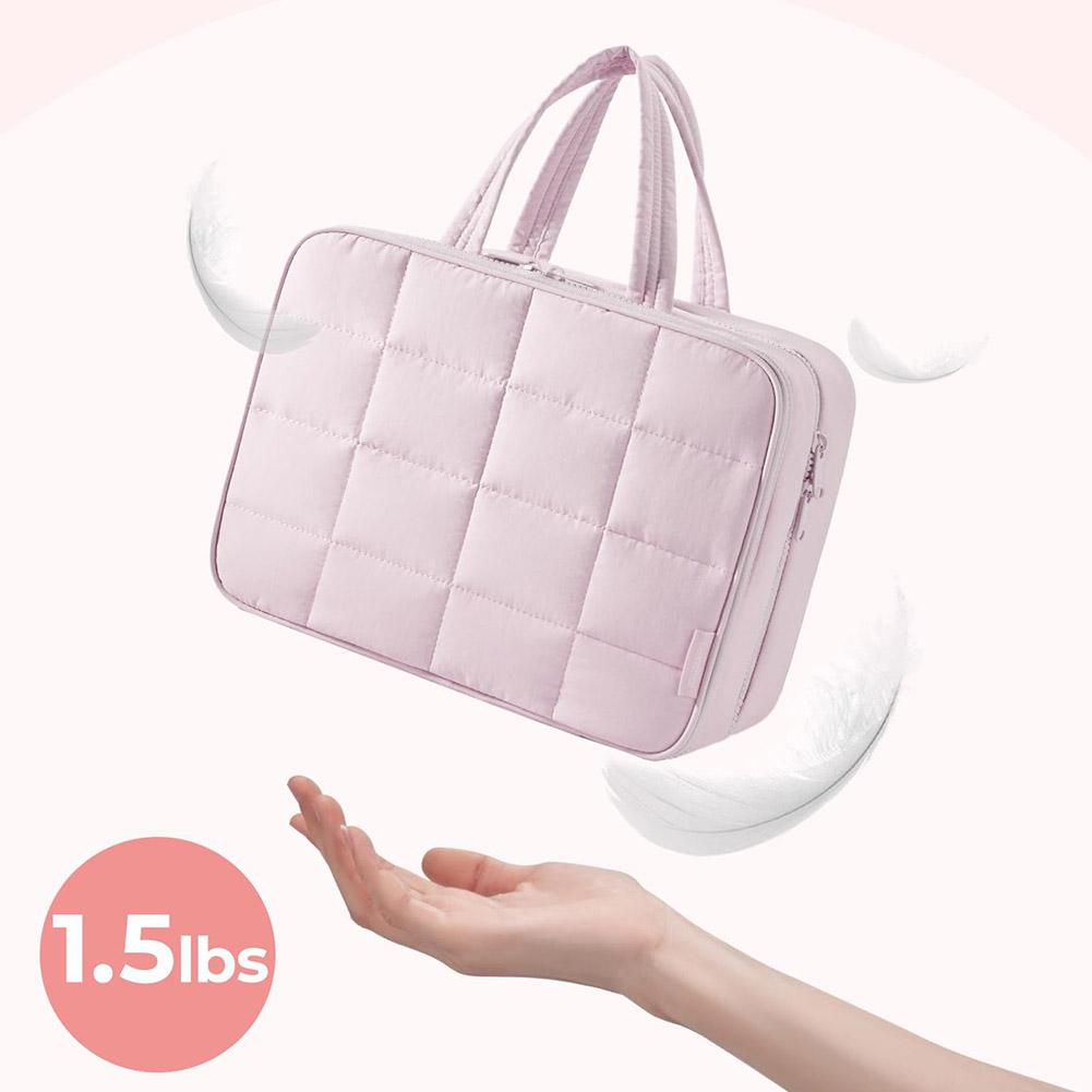 Hanging Foldableable Makeup Bag Large Capacity Jewelry&Toiletries Storage Bag Travel Cosmetic Bag Handbag Storage Organizer Case