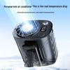 Portable High-Speed Waist Fan with Clip & Digital Display, Long Battery Life, Lighting, & Neck Hanging Option