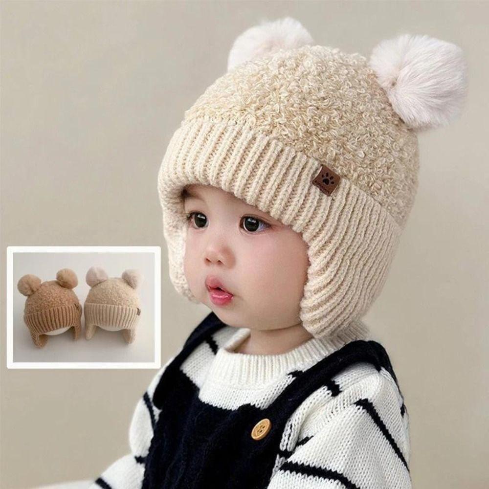 Knitted Baby Hat Warm Beanie Cap Cute Knit  Cap  Boy