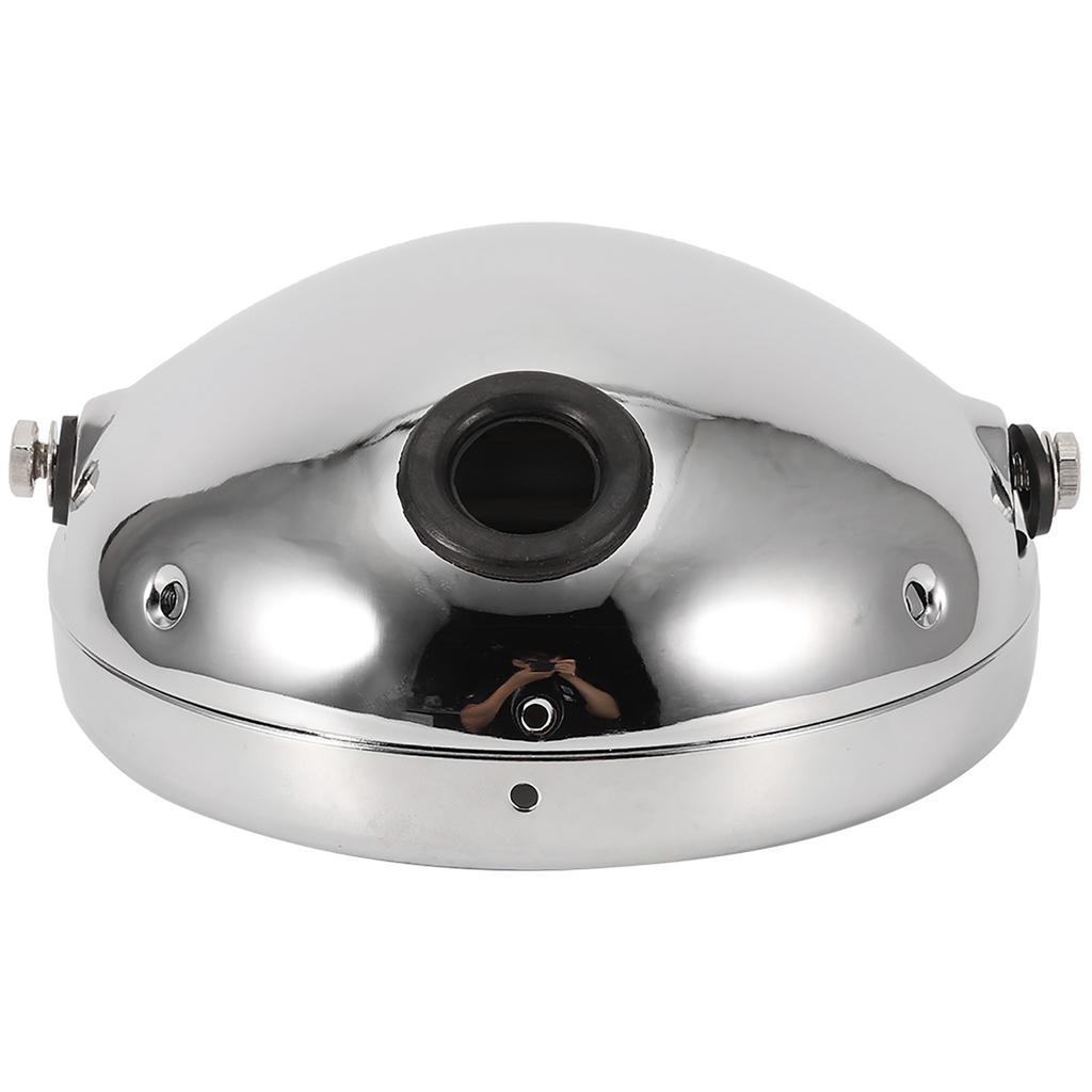 7 Inch Iron Motorcycle Modification LED Headlight Head Lamp Housing Cover(Black)
