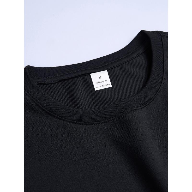 European sizes Summer Fashion Street Casual Comfortable Soft Round Neck T-Shirt with Letter Print Regular Fit For Men