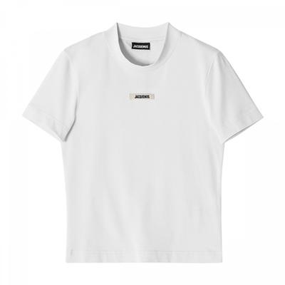 JacquemuS 241jS133 2031 100 Le GloSS Grain groSGrain Logo Dámské S Krátký rukáv Tričko