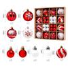 Christmas Tree Ornaments: Holiday Party Decor Ball Set with Gift Box