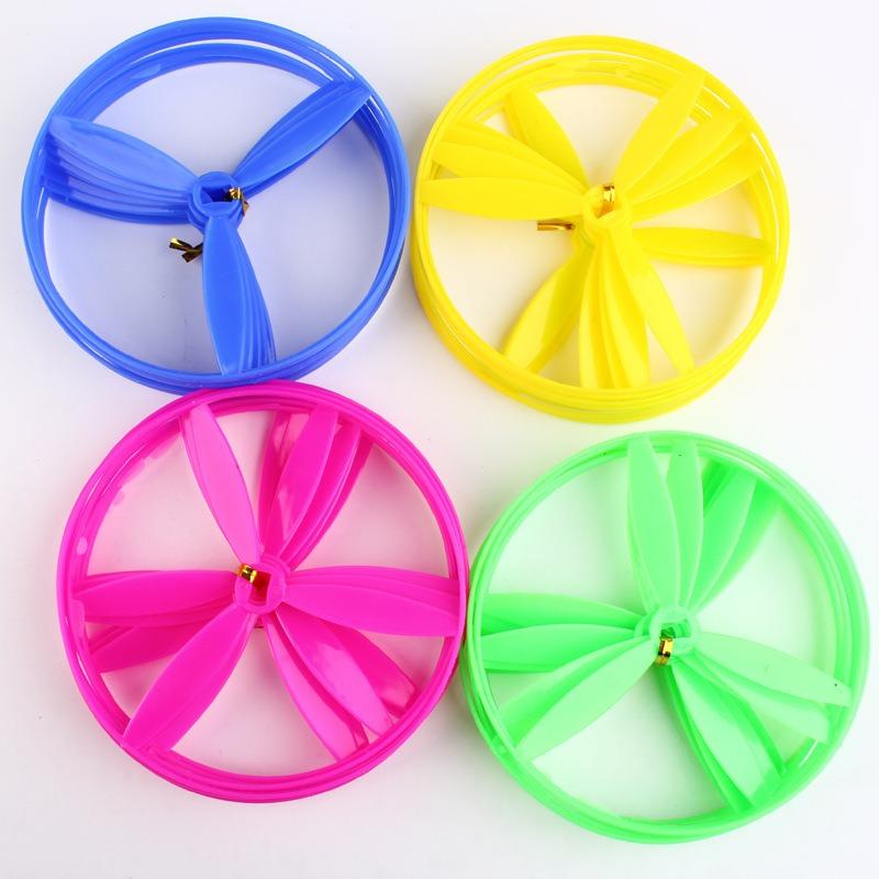 Kunststoff leuchtender Bambuslibelle Handdruck-Frisbee Kinder Outdoor-Spielzeug