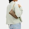 New COACH Charlotte Leather Baguette Bag, One Shoulder Handbag Medium Size Women's Brown CL405-IMBDX