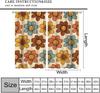 70S Flowers Curta Retro Colors Floral Groovy Vintage Colorful Blackout Window Drapes For Bedroom Living Room Kitchen Cafe