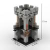 Medieval City Block Building Set - Interlocking Tower and Wall Scene Assembly