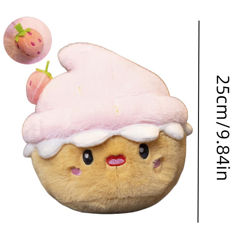 

Мультяшная плюшевая игрушка в виде торта на день рождения, украшение для дома, мягкая кукла, подушка, подарки для детей Strawberry