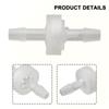 1PCS 3mm To 12mm Plastic White Check Valve Way Non-return Valve Oil Gas Water Air Prevents-Fuel From Returning Back Replacement