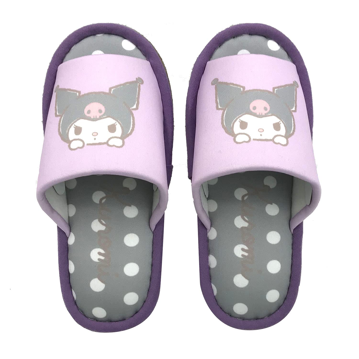 

Nippon Slippers Slippers Sanrio Kuromi Purple Soft 260329 22-24cm