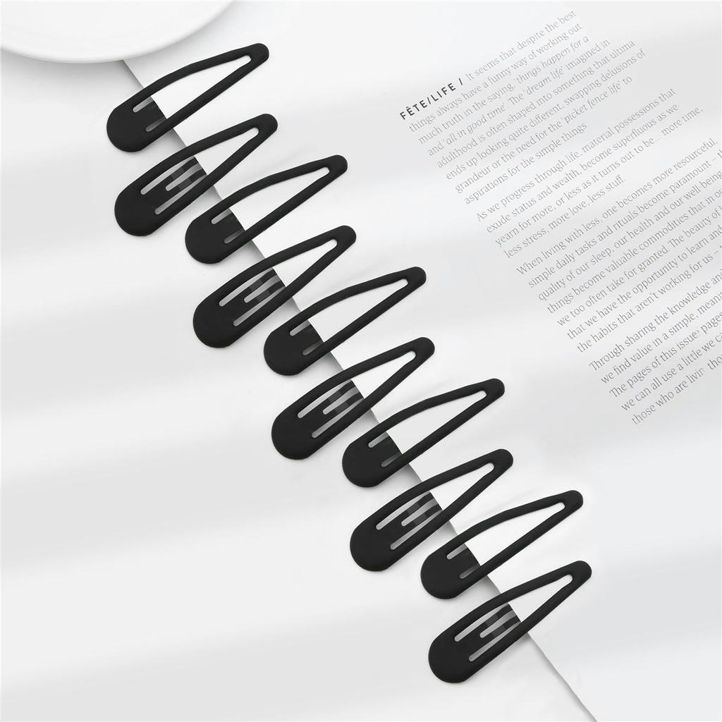 1card/bag Fashion Rubber Paint Geometric Hairpin Hair Claw For Women Ladies Girls Makeup Hair Barrettes Hair Accessories Crab Bath Clip Headwear