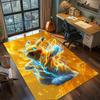 Pikachu Area Rug Home Gamer Room, Non Slip Washable Large Carpet Floor Mat Bedroom Indoor Decor.-TING
