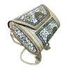 Antike indische Kunst Handgefertigte Steinmosaik Metalltasche Damen/Mädchen Braut Metallclutch Party Umhängetasche