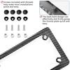 4"L x 7"W Motorcycle License Plate Frame Carbon Fiber License Number Plate Tag Cover Bracket Decoration Motorcycle Accessories