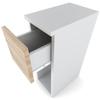 Narrow White Sonoma Bedside Table 20Cm Nakastlik Loft Bedroom Bedside Table