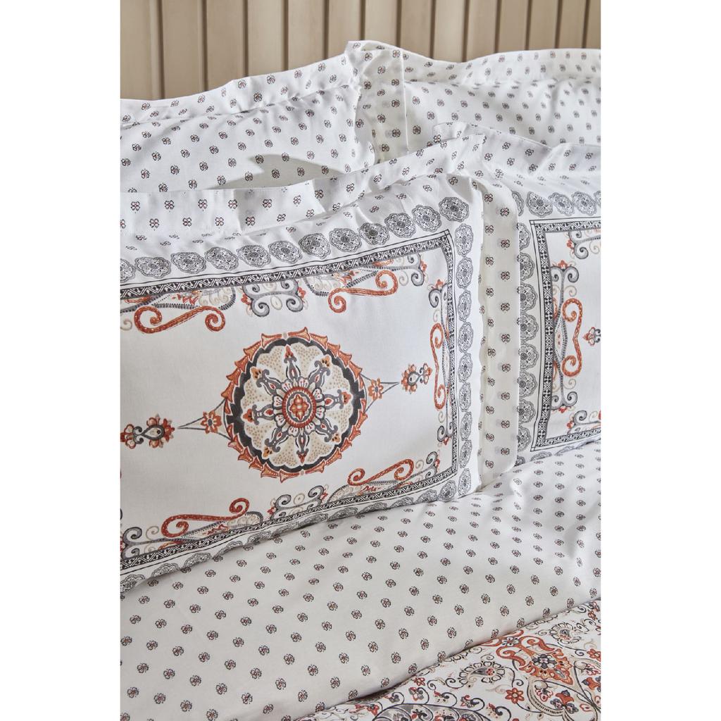 Aprika 100% Cotton Double Duvet Cover Set Tile