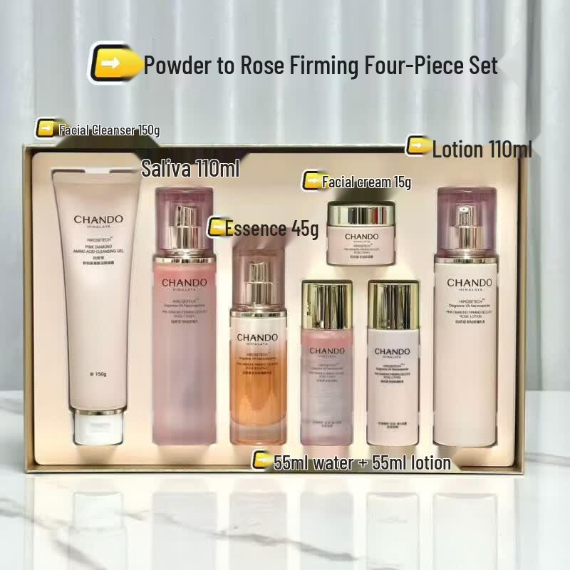 CHANDO Pink Diamond Rose Firming & Refining 4-Piece Skincare Set