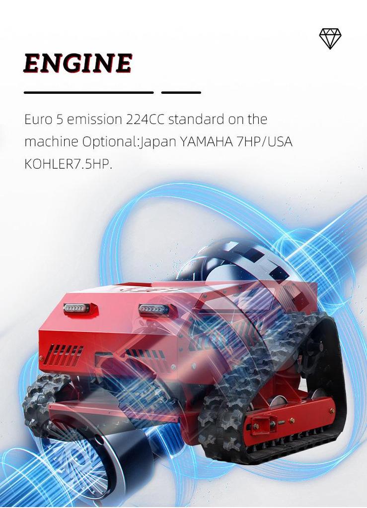 Self-Propelled Remote Control Lawn and Orchard Grass Cutter