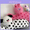 Cartoon Polka Dot Cat Long Plush Cushion For Bedroom Sofa Gift Girls For