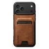 Leather Strong Magnent Card Wallet Holder Set for Apple For Iphone 17 16 1 14 13 Pro Max Plus With Phone Case Magnetic Stand Bag