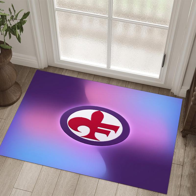 Fiorentina FC Design Crystal Velvet Carpet Cozy Non?Slip Printed Rug For Bedroom Living Room Entrance