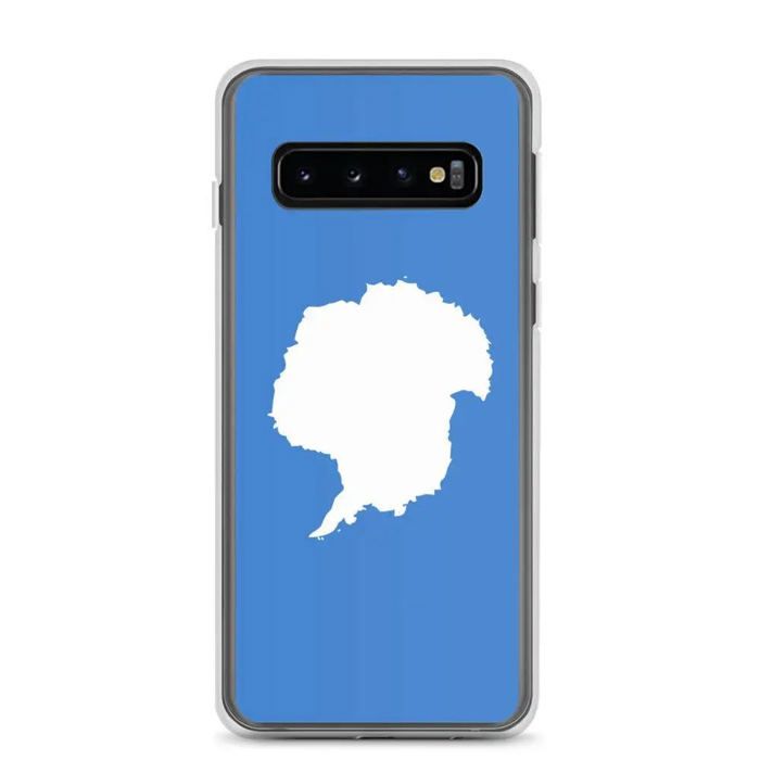 Coque Téléphone – Samsung – Galaxy S10 – Drapeau Antarctique – Souple – Multicolore