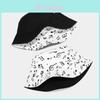 Music Note Pattern Wide Brim Fisherman Hat With Sun Protection For Women And Men