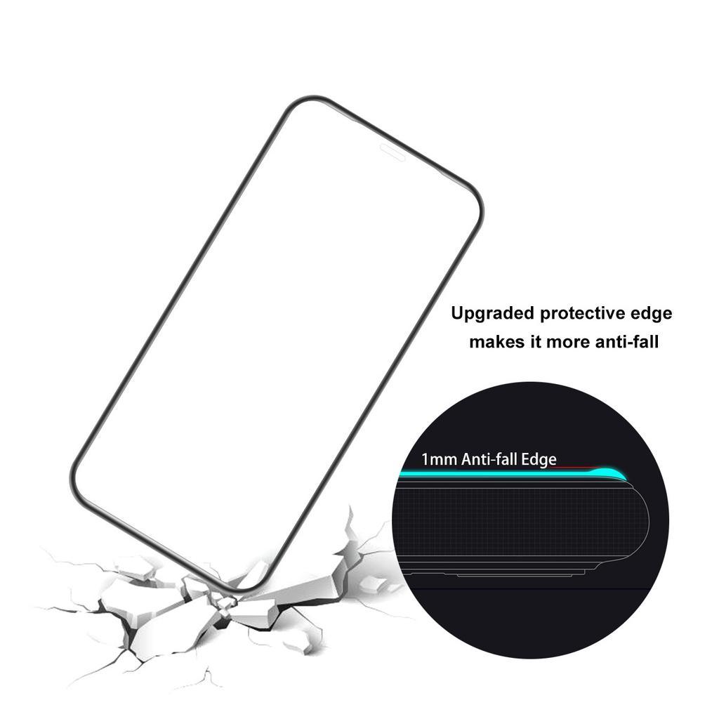 ENKAY HAT PRINCE Full Glue Complete Covering Tempered Glass Screen Protector for iPhone 12 Pro/iPhone 12