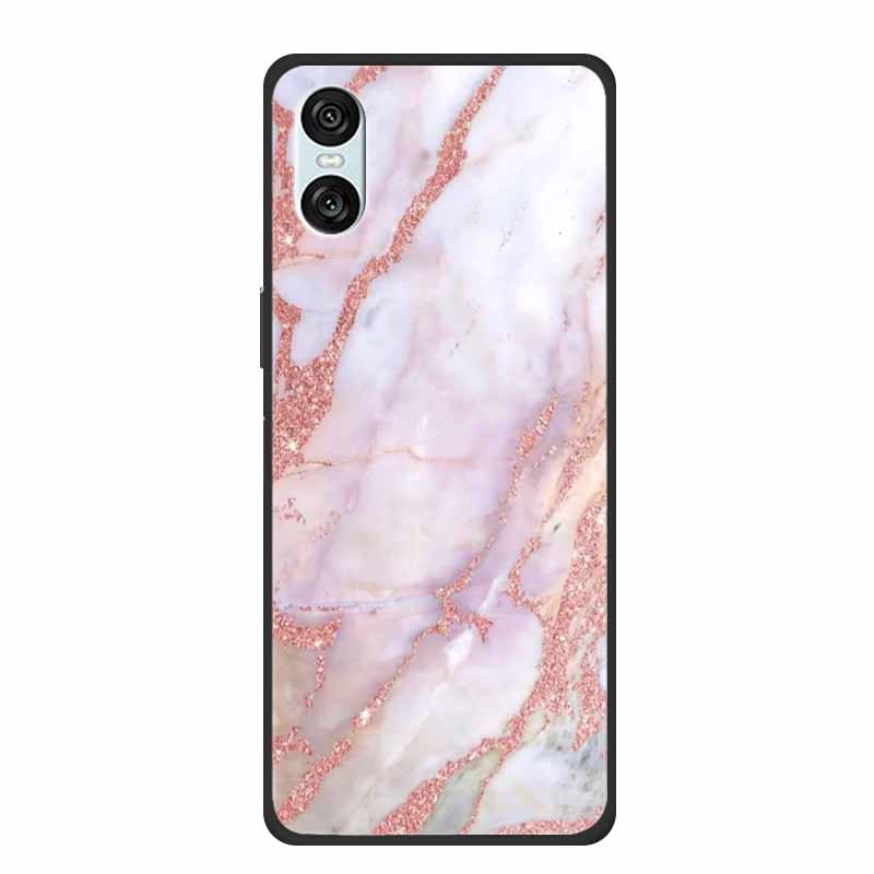 Case For Sony Xperia 10 VI 5G Marble TPU Soft Silicone Back Cover For Sony Xperia 10VI Phone Cases Protective Mica Painted Capa