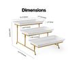 Multifunctional Buffet Cupcake Display Stand Durable Melamine Decorative Fruit Dessert Tray for Home Bakery