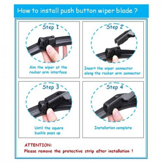 Windshield Wiper Blade For FORD Ecosport 2018 -  OEM Quality