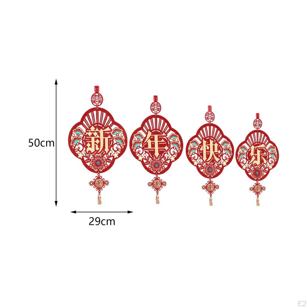Chinese Year Blessing Hanging Decoration Lunar Porch Welcome Sign for Living Room