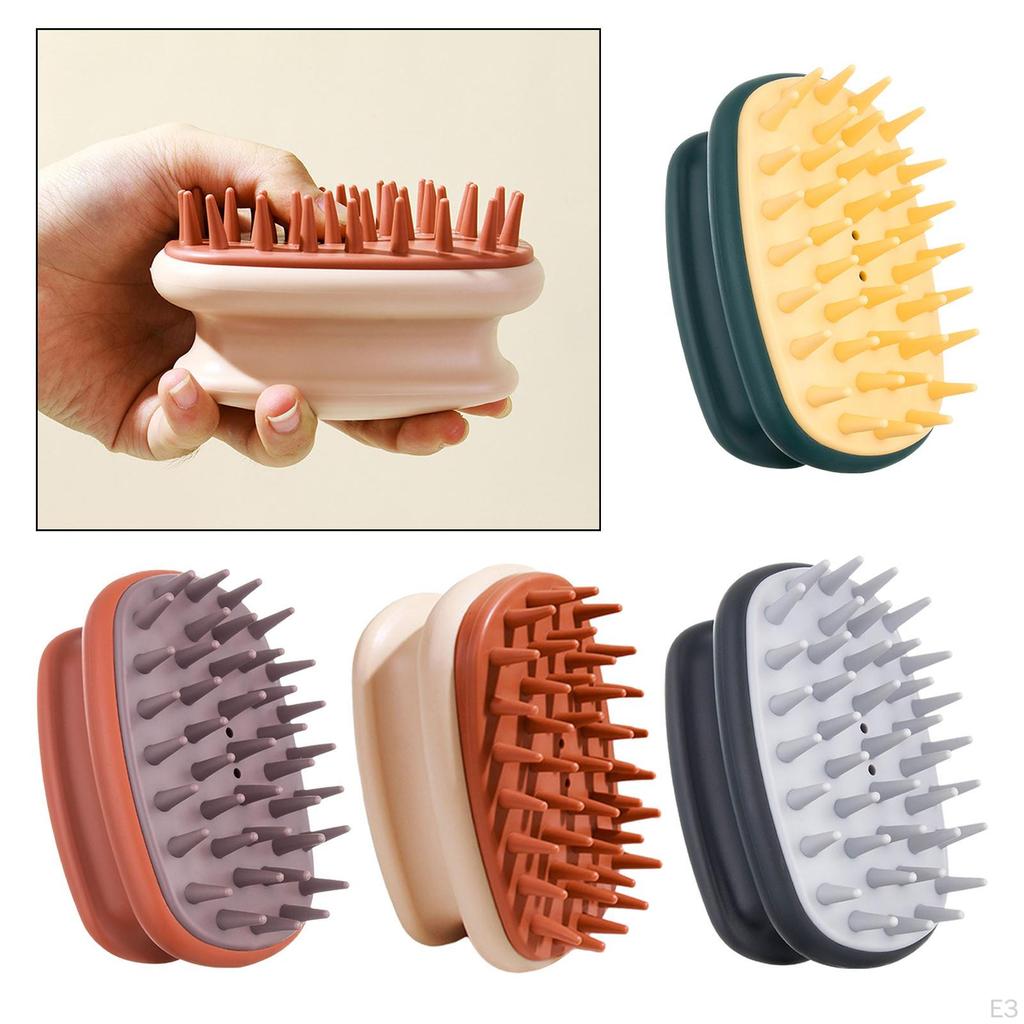 Hair Scalp Massager Scrubber Soft Pins Manual Head Massage Brush Brushes for