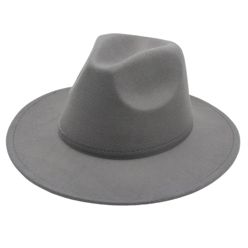 Charm Clothings Women's Royal Blue Solid Color French Top Hat Fedora Hat Jazz Hat Men's And Woolen Hat Felt Hat Literary Plush Hat Cm