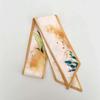 Korean Fashion Colorful Flowers Women Twill Ribbon Small Scarf Binding Bag Handle Ribbon Hair Band Small Scarf Headband